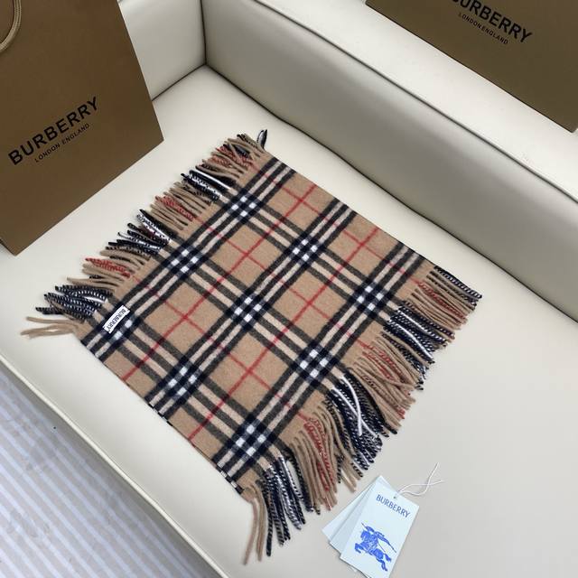 Happy Check Fringe Scarf 155*30Cm. 100% Cashmere Cashmere scarf with fine-woven