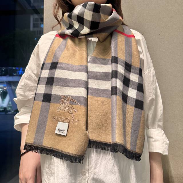 New Burberry men's scarf arrived! Overseas original, boutique original, exquisi