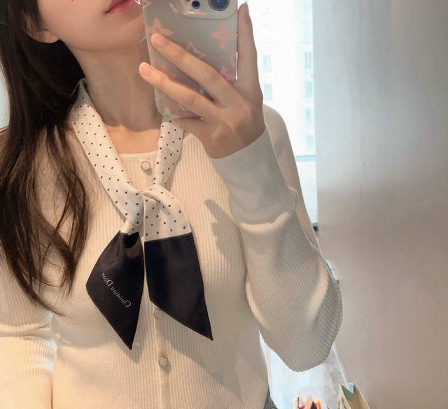 Dior Twilly Scarf, Miss DDD. A classic design with a long, slender silhouette an