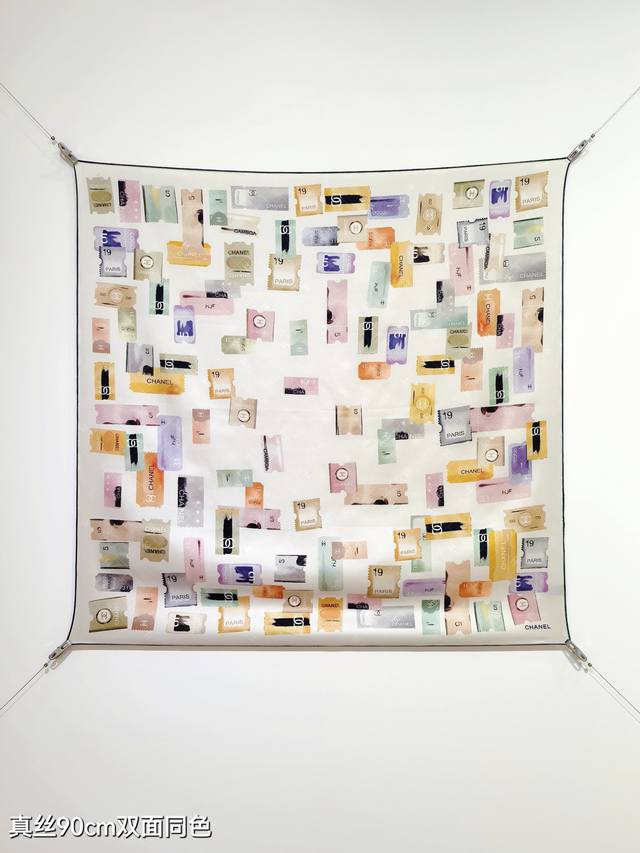 Scc2504 18 momme double-sided 90X90Cm twill silk Chanel DDD