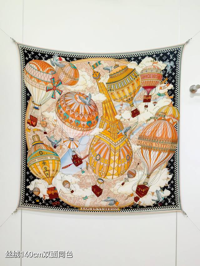 Rlv2557 Double-sided same color 140X140Cm 70% cashmere 30% silk Lv DDD