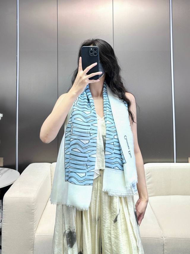 Dior's new cashmere scarf and shawl! Pure sophistication and chic! So tasteful!!