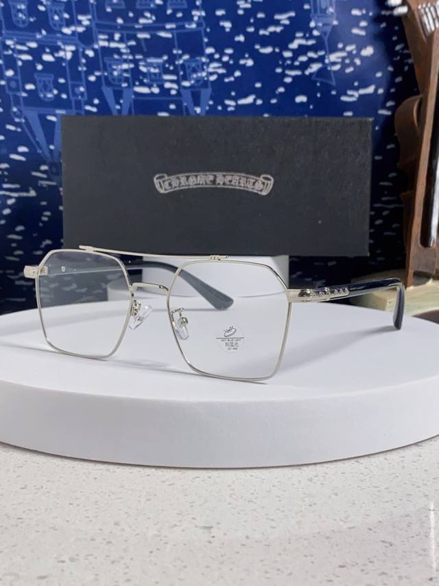 Chrome Hearts 2025 New Fashionable Men's Prescription Glasses, Large Frame, Anti