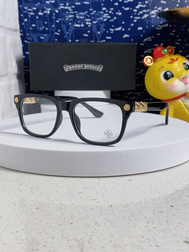 Chrome Hearts 2025 New Classic Cross Logo Plano Glasses Frames, Optical Frames,