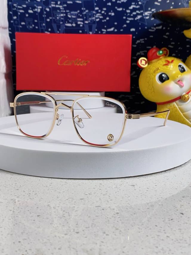 Cartier 2025 European and American high-end women's aviator double-bridge elegan