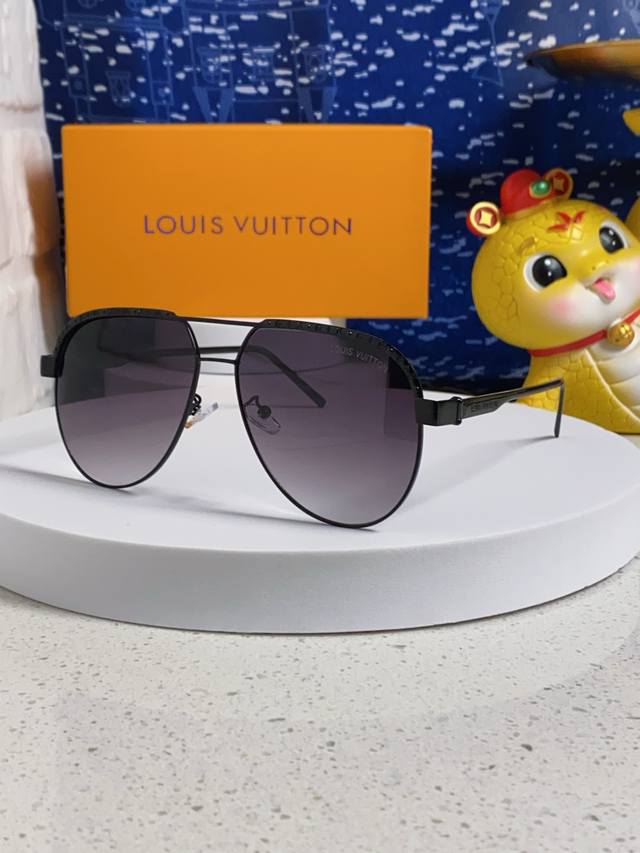 LV Louis Vuitton 2025 New Korean Style Sunglasses Men's High-End Sunglasses Driv