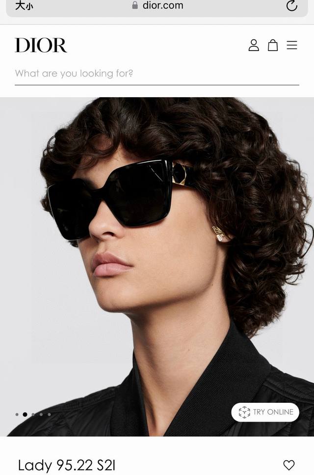 Dior Lady 95.22 S2F Super beautiful geometric diamond pattern temples, super bea