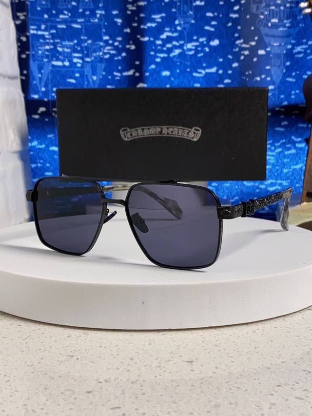 Chrome Hearts 2025 New High-End Sunglasses, Double Bridge, Large Frame, Unisex,