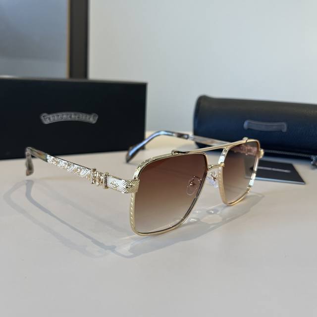 Chrome Hearts New Sunglasses, Glass Lenses, Unisex High-Quality Sunglasses DDD