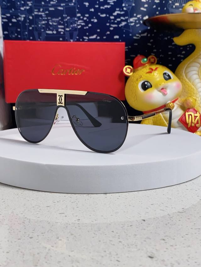 Cartier original quality 2025 new men's polarized sunglasses. Material: High-def