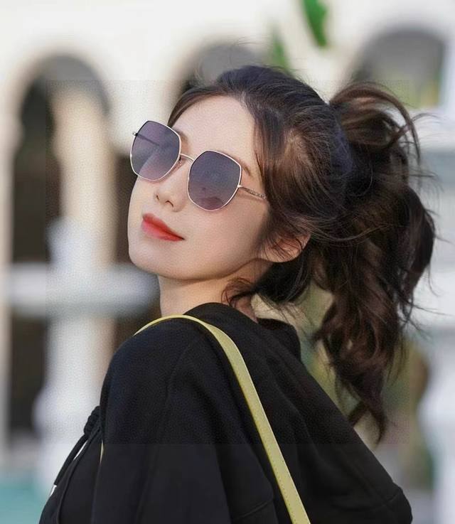 Chanel's new nylon polarized sunglasses, frameless with diamond-cut edges for a