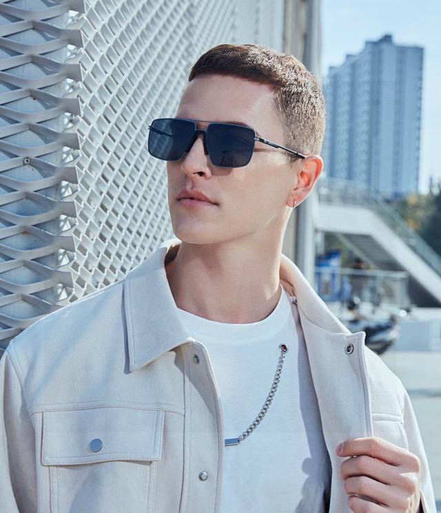 Armani Men's Colorful Aviator Polarized Sunglasses Material: High-definition ny