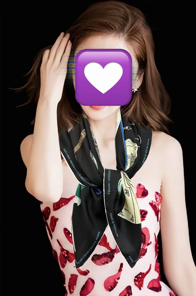 2610 Latest Hermes Heavyweight "Embrace" Handkerchief [lips] Simple and stylish,