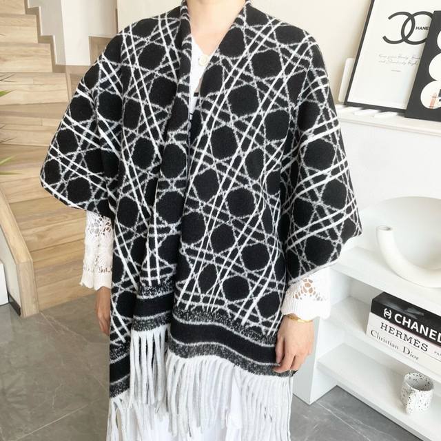 Highly Recommended: Cd Printed Large Square Scarf, Shawl, Blanket - 3-in-1! Abso