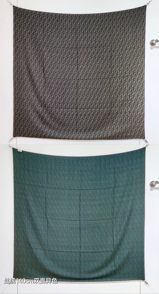 Rfd2507 Double-sided color 140X140Cm 70% cashmere 30% silk Fendi DDD