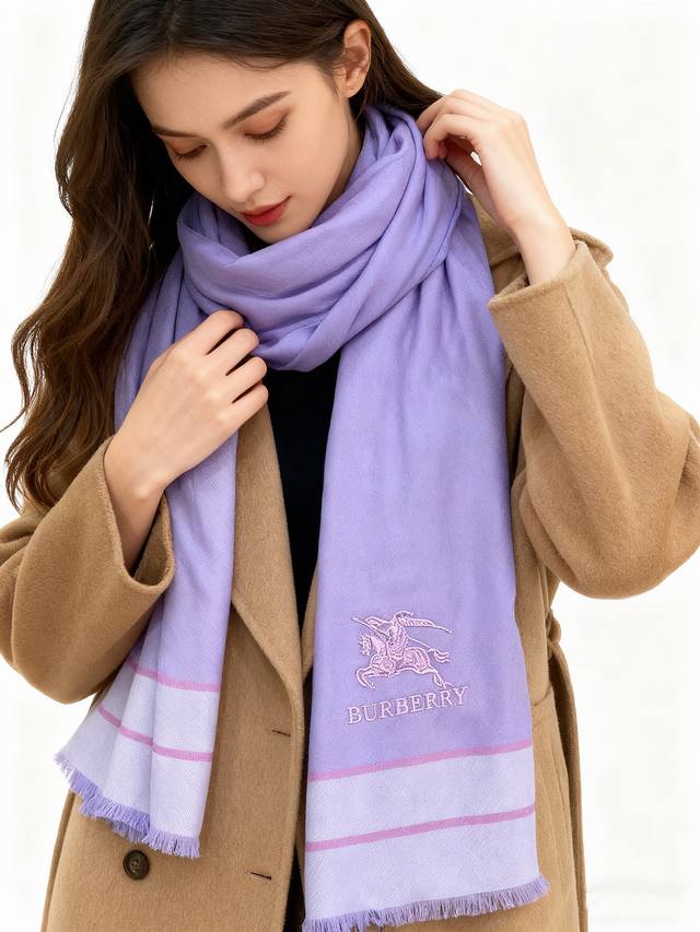 Burberry's latest lightweight plaid scarf is now available! Featuring an exquis