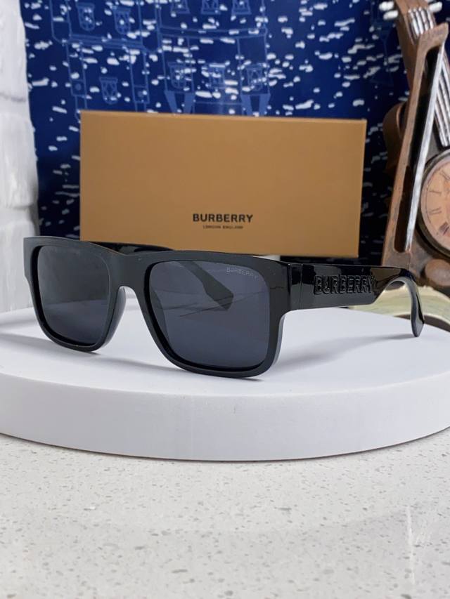 Burberry 2025 New Square Outdoor Polarized Sunglasses Classic Versatile Unisex S