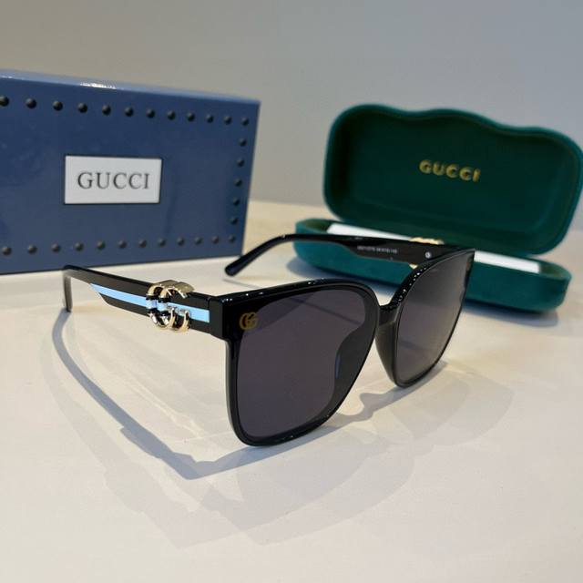 Gucci 2025 new sunglasses, both stylish and sweet, absolutely gorgeous, unisex D