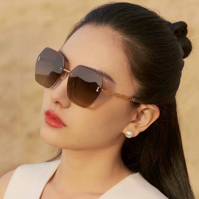 Chanel 2025 Spring New Trendy Hot Selling Fashion Square Frame Sunglasses High Q