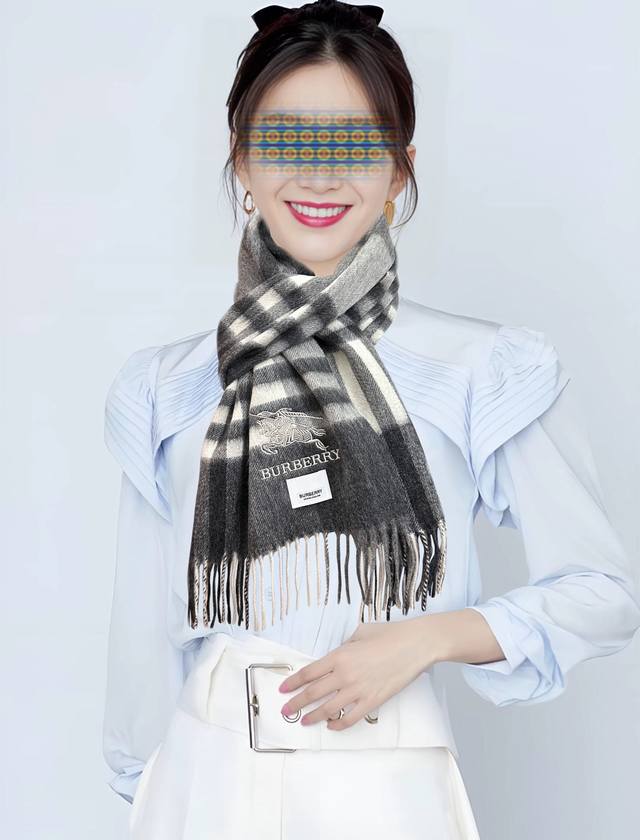110% Cashmere Burberry 2025 Couple Scarf - The hottest item! Made with Inner Mo