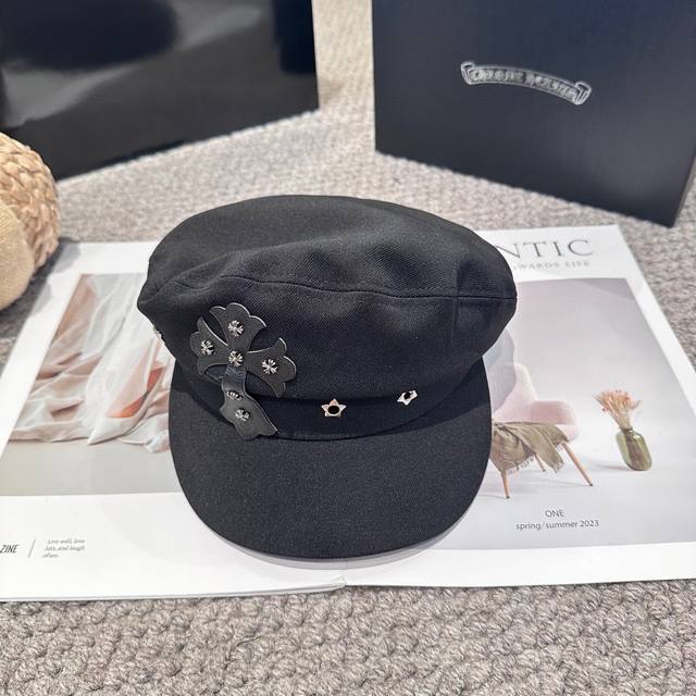 Chrome Hearts New Autumn/Winter Fashionable and Versatile Military Cap, Looks Go