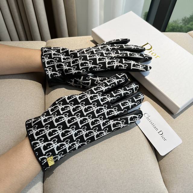 New Exclusive First Release Touchscreen Gloves Dior Original Quality, Official