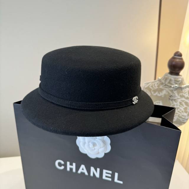 Chanel's new wool beret, super goddess style, haute couture hat, 100% wool fabri