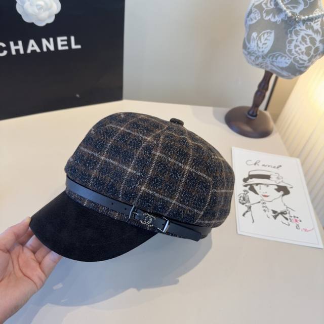 Chanel new baseball cap, autumn/winter style, head circumference 57cm DDD