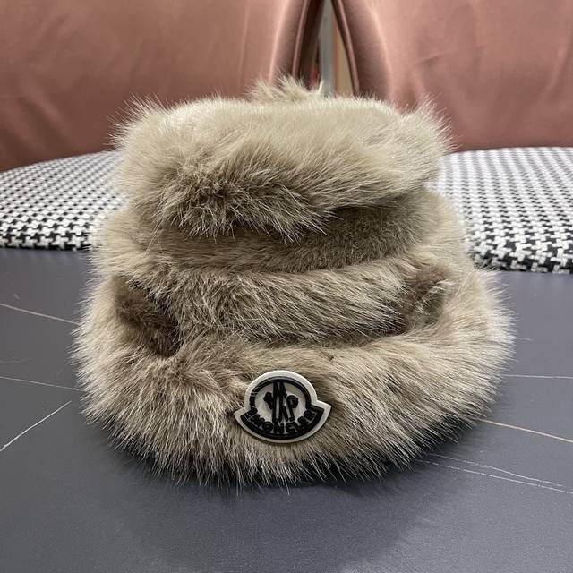 Moncler Cute Cat Ear Plush Fisherman Hat for Women, New Autumn/Winter Style, War