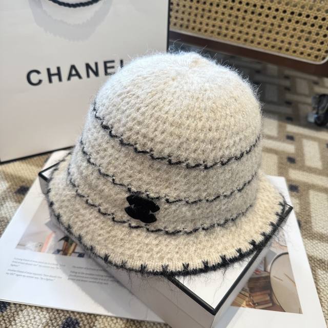 Chanel New Fall/Winter Wool Blend Knit Bucket Hat DDD