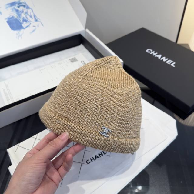 Chanel's new knitted fisherman's hat, head circumference 57cm DDD