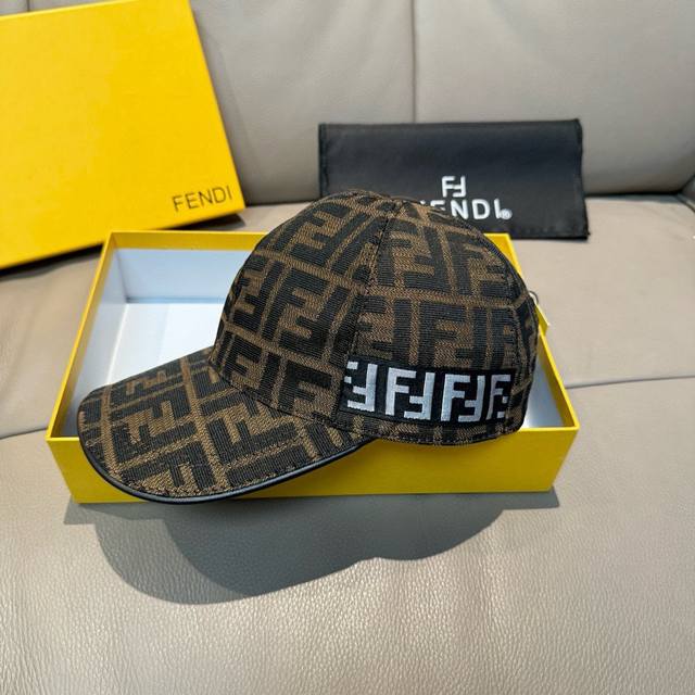 Comes with box and tote bag. New Fendi baseball cap, original design, double F