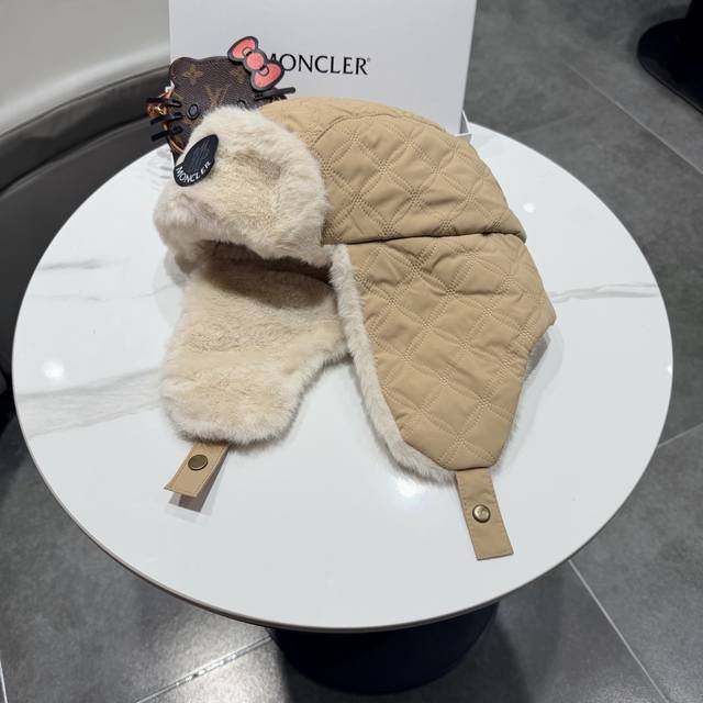 Moncler Lei Feng Hat Women's Winter New Plush Warm Cold Protection Ear-Protecti