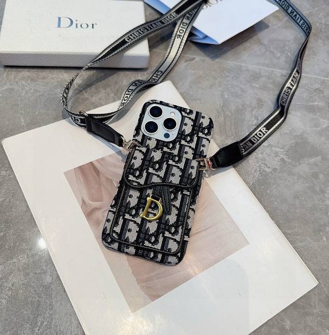 Dior Saddle Bag Card Holder Phone Case. Holds cards and ID, can be used as a sta