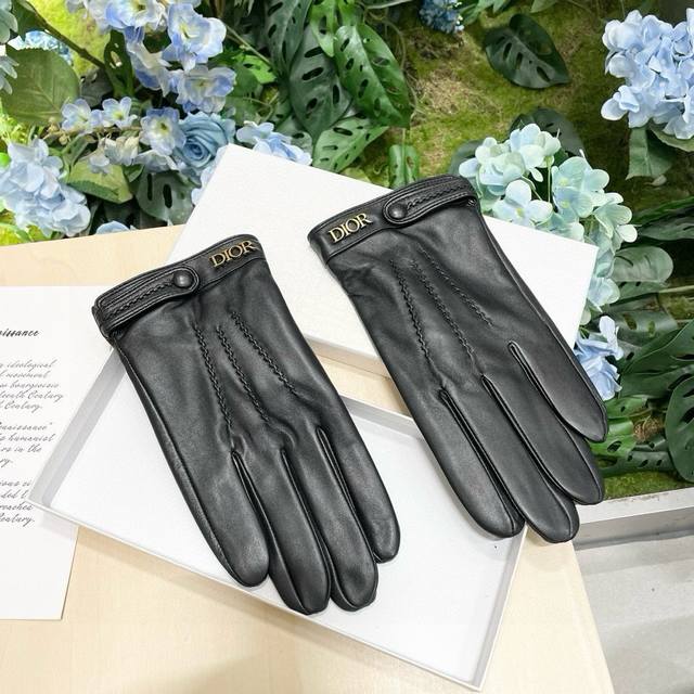 Men's New Exclusive First Release Touchscreen Gloves, Dior Men's Gloves, Origin