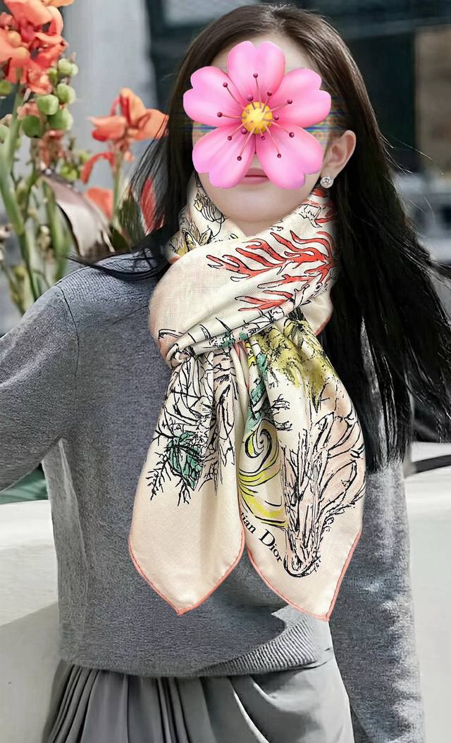 2025 Dior is so beautiful! Zg synchronized double-sided same color classic desig