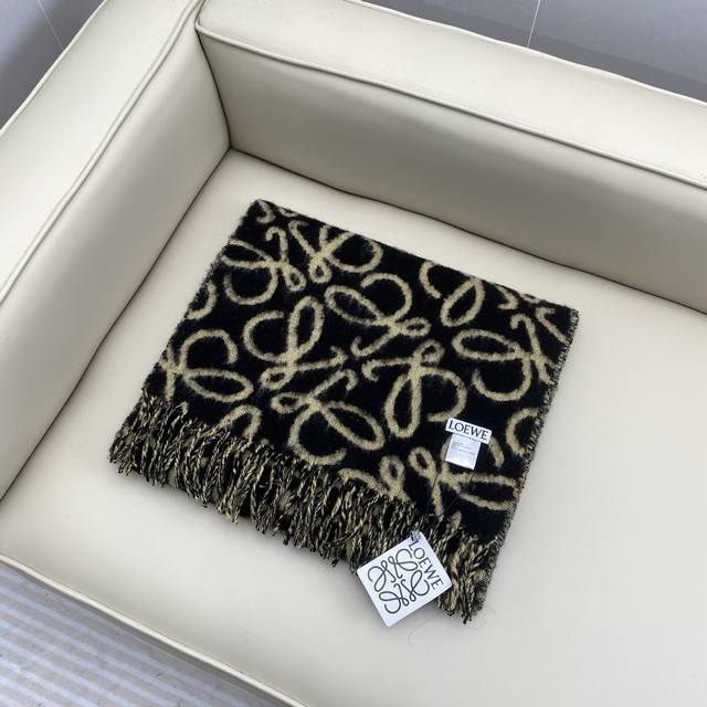 Loewe Wool and Mohair Scarf - Perfect for early autumn, this scarf is a chic and