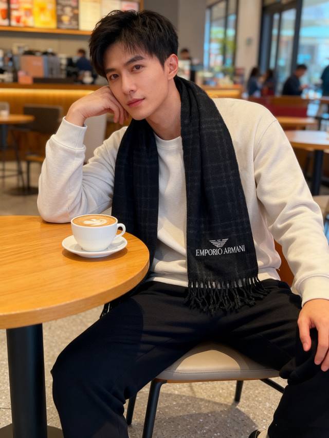 Men's Armani Scarf - Buy while you can! Men's scarves are very rare, only a few