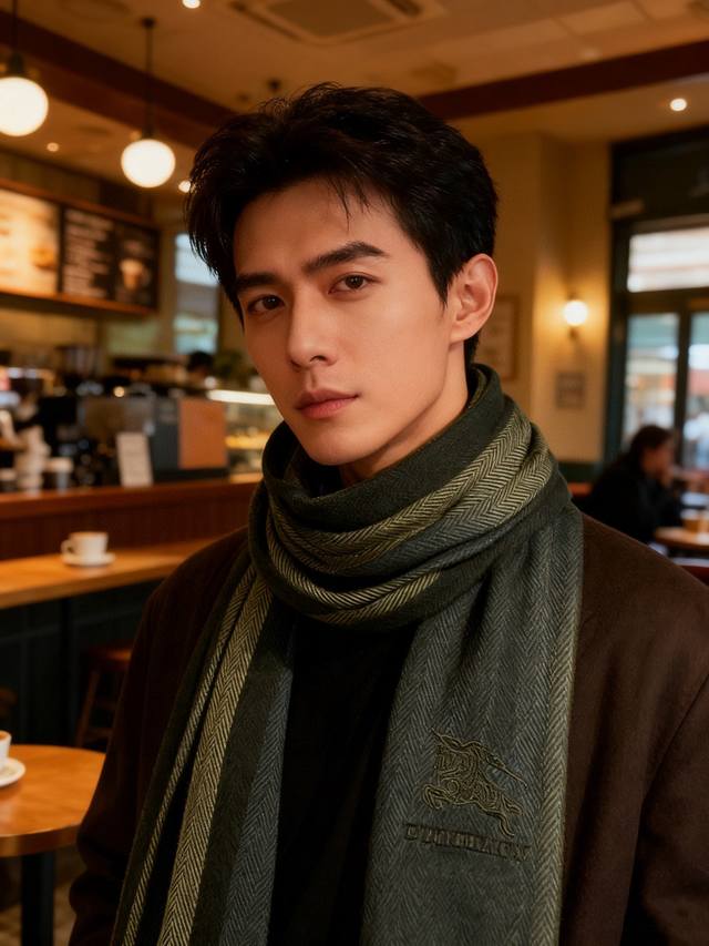 This new Burberry cashmere men's scarf is so beautiful it's insane! It's so sty