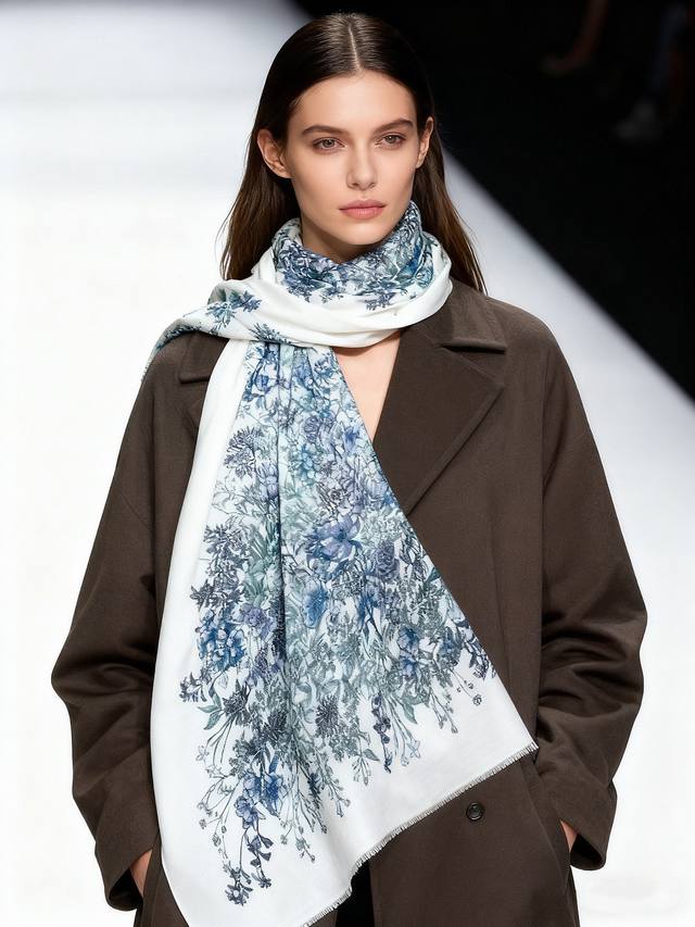 A glowing scarf from D brand, with a bright floral scent. VIPs highly recommend