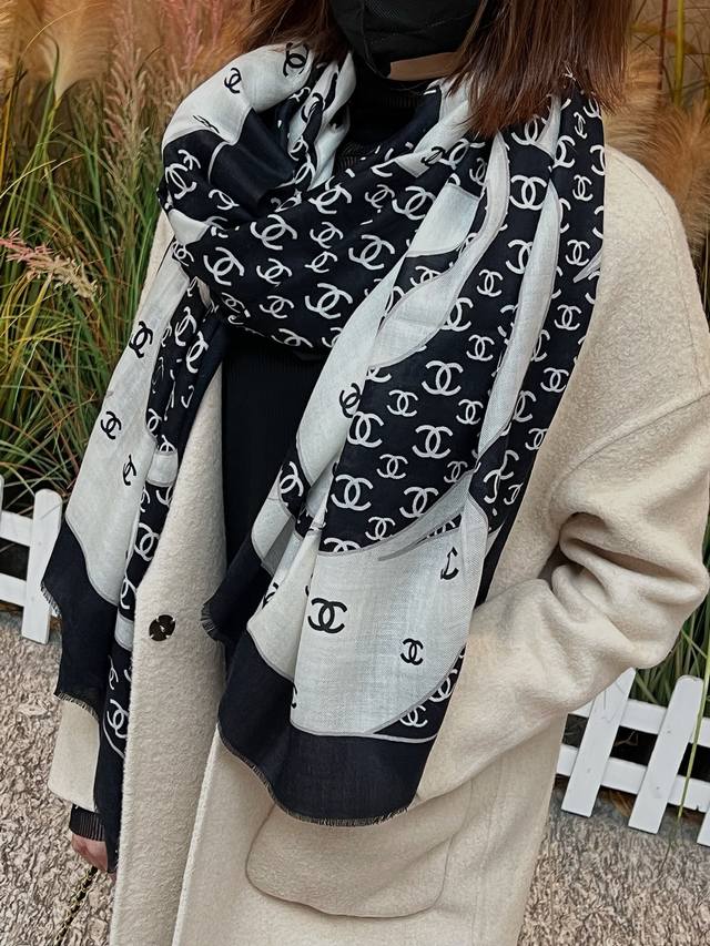 New Cashmere Camellia Long Scarf - Super flattering! Sophisticated and feminine