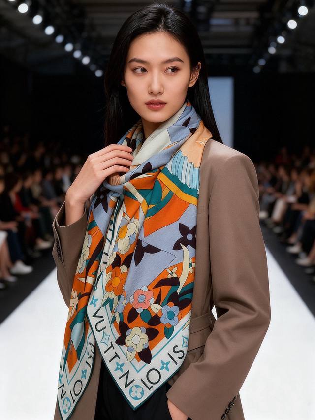 Jardin Des Plantes 140 Double-Sided Velvet ~ LV Autumn/Winter New Arrival The Ja