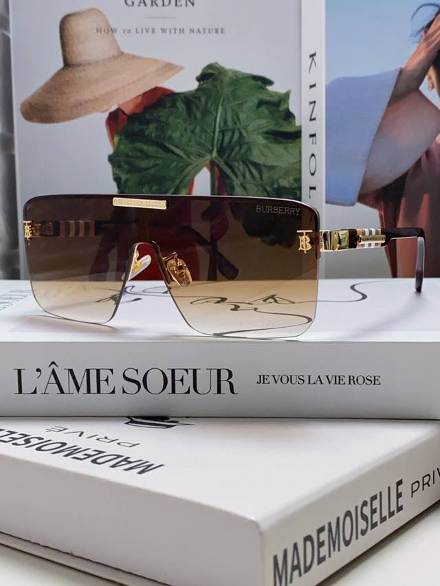 Burberry 2025 New Trendy Personalized European and American Style Men's Sunglass