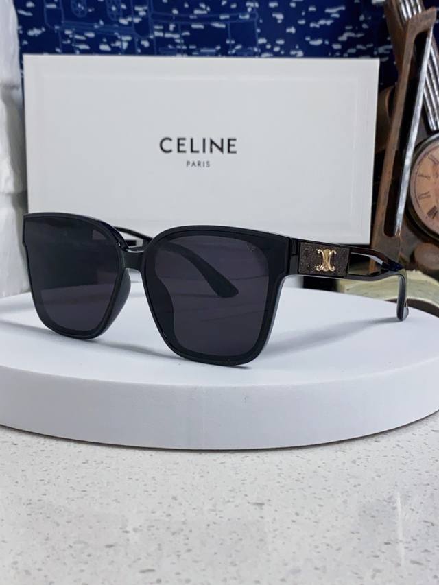 Celine 2025 New Arc de Triomphe Sunglasses, High-End Square Slimming Sunglasses,