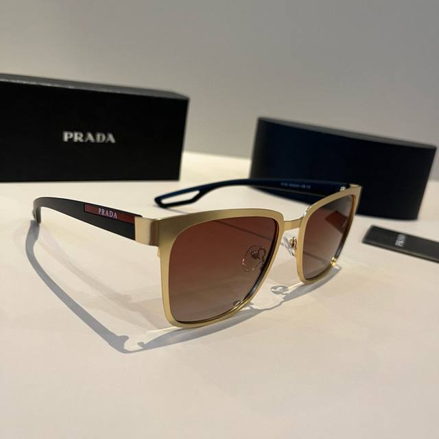 Prada high-end men's sunglasses, sun-shading and face-shaping glasses DDD