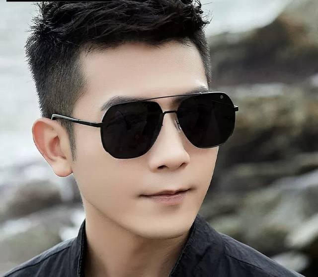 Lv Men's Colorful Aviator Polarized Sunglasses Material: High-definition nylon,