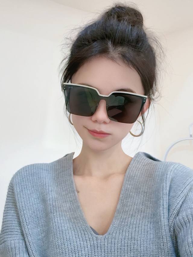 Dior Nylon Polarized Sunglasses 2025 Spring New Trendy Hot Item Fashion Square F