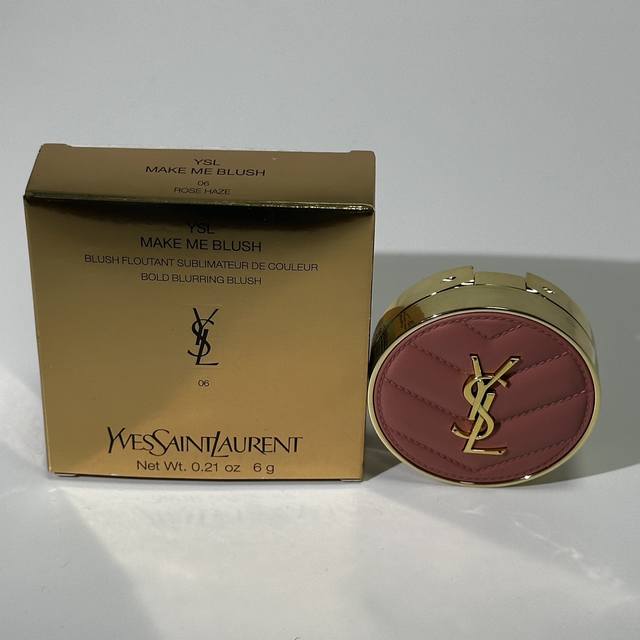 High-end quality Yves Saint Laurent Leather Blush 6G! Shades: 06#, 24#, 42#, 44#