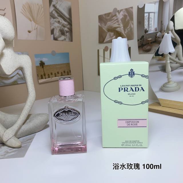 Department Store Quality Bath Water Rose Eau de Parfum Prada Les Infusion Iris S
