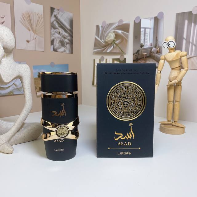 High-end quality Middle Eastern Lattafa Asa fragrance, black, 100ml Lattafa Asa